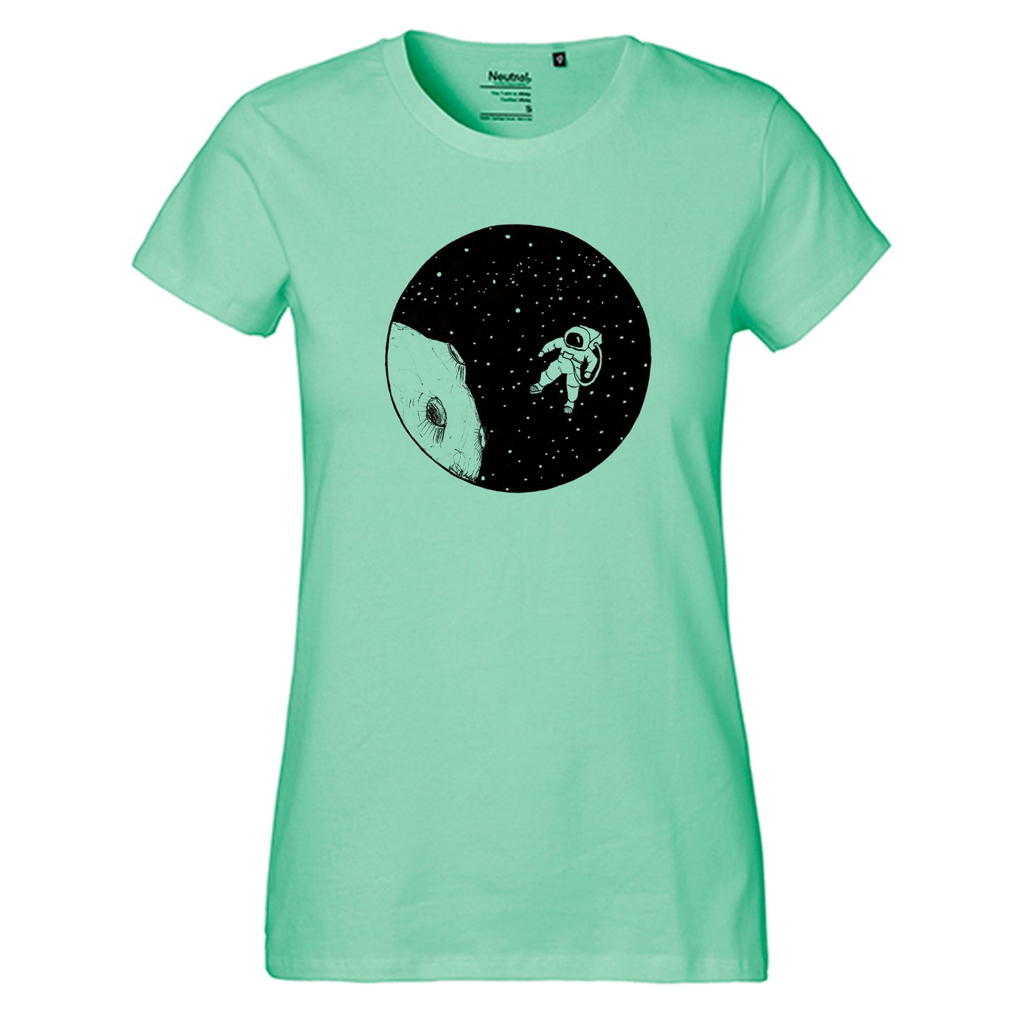 Fair-Trade Damen T-Shirt 'Astronaut' 100% Bio-Baumwolle