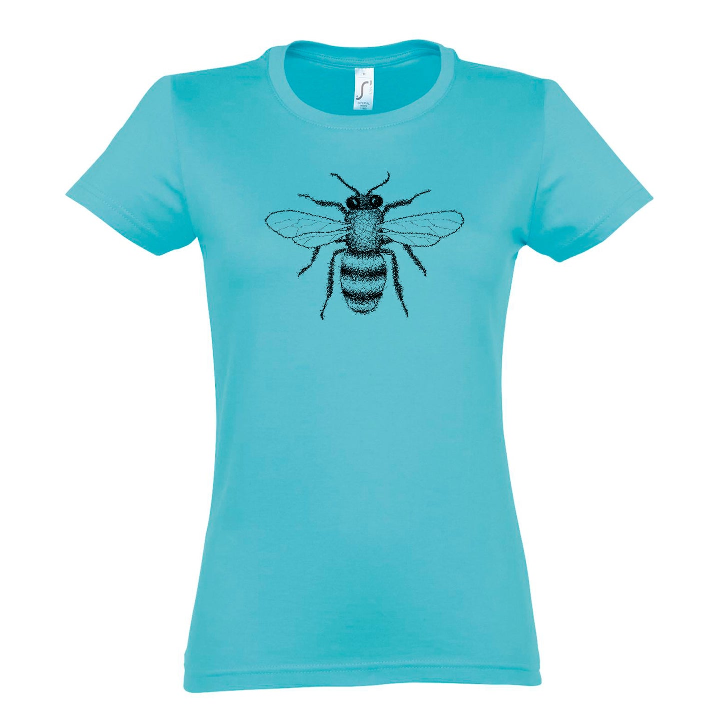 Fairwear Damen T-Shirt 'Biene gezeichnet' Baumwolle