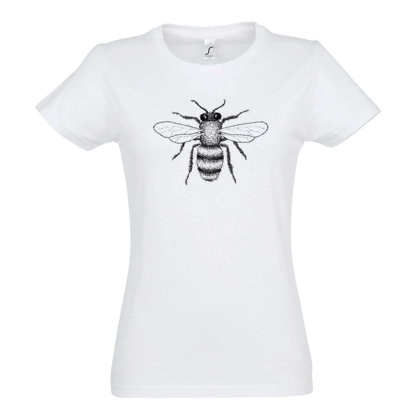 Fairwear women's t-shirt 'bee drawn' cotton