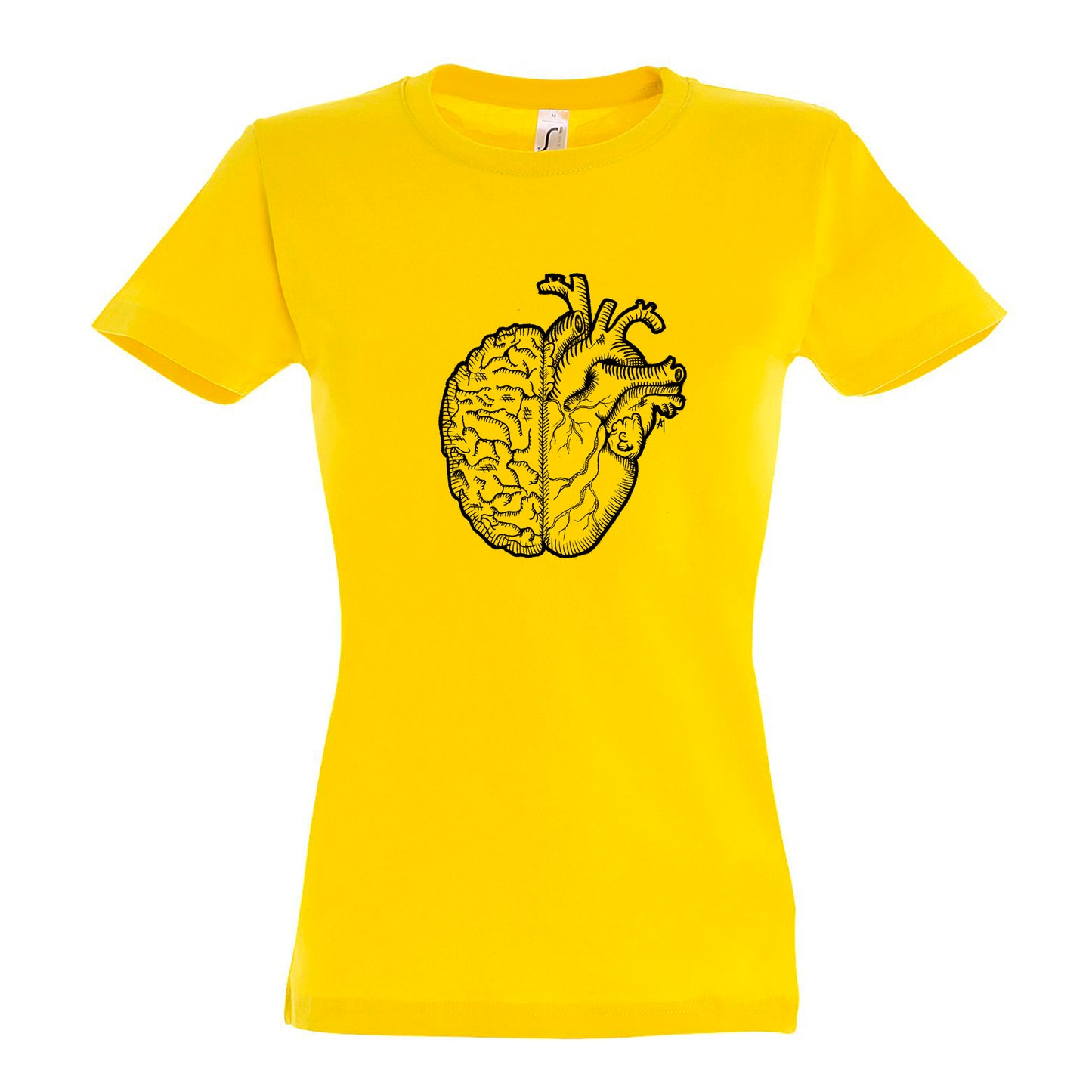 FairWear women's t-shirt 'Heart and Mind' drawn cotton