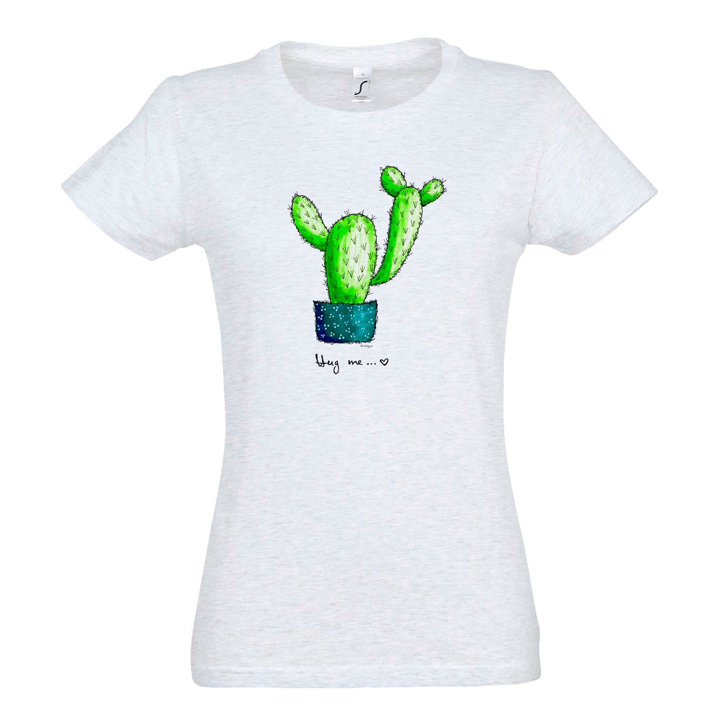 FairWear Damen T-Shirt 'Hug me' - gezeichnet  Baumwolle