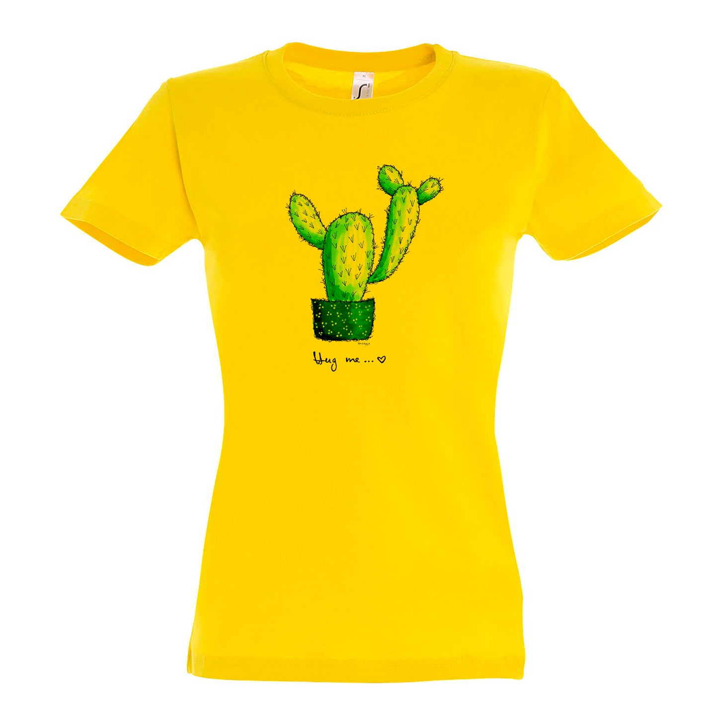 FairWear women's t-shirt 'Hug me' - drawn cotton