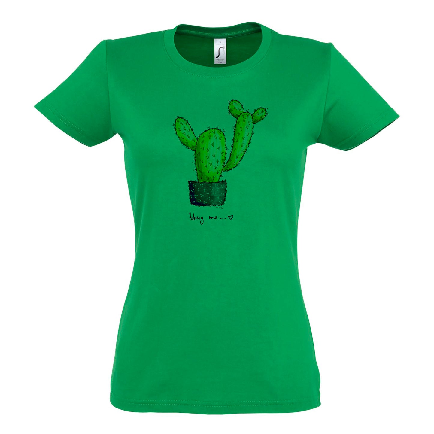 FairWear women's t-shirt 'Hug me' - drawn cotton