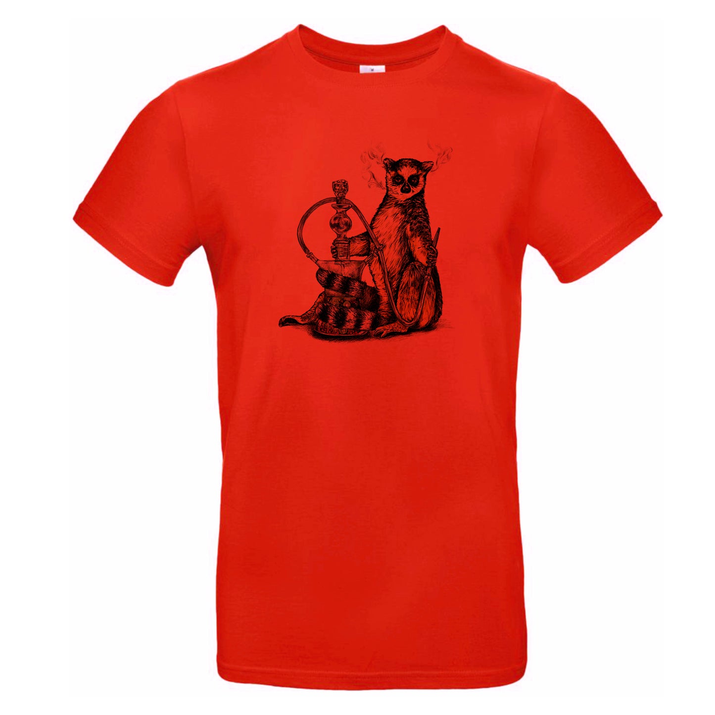 FairWear Herren T-Shirt 'Lemur gezeichnet' Baumwolle