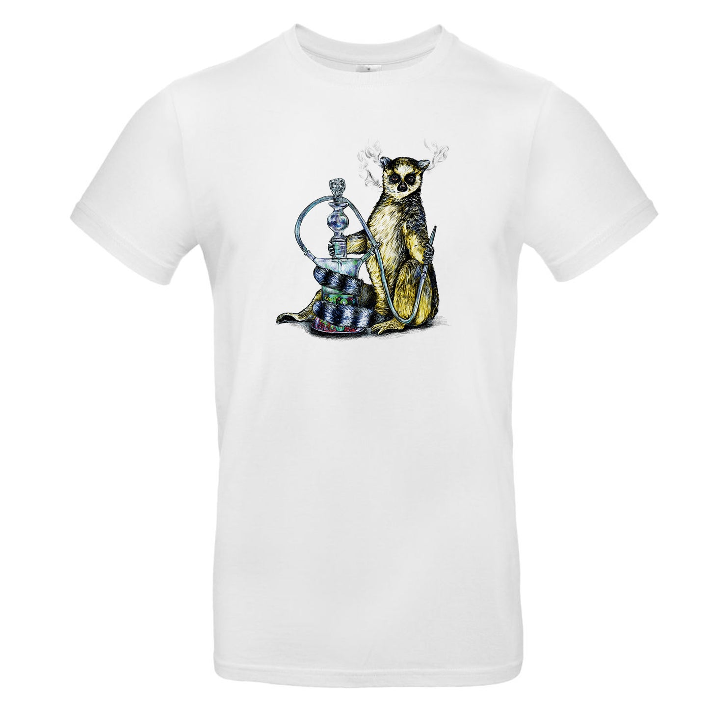 FairWear Herren T-Shirt 'Lemur gezeichnet' Baumwolle