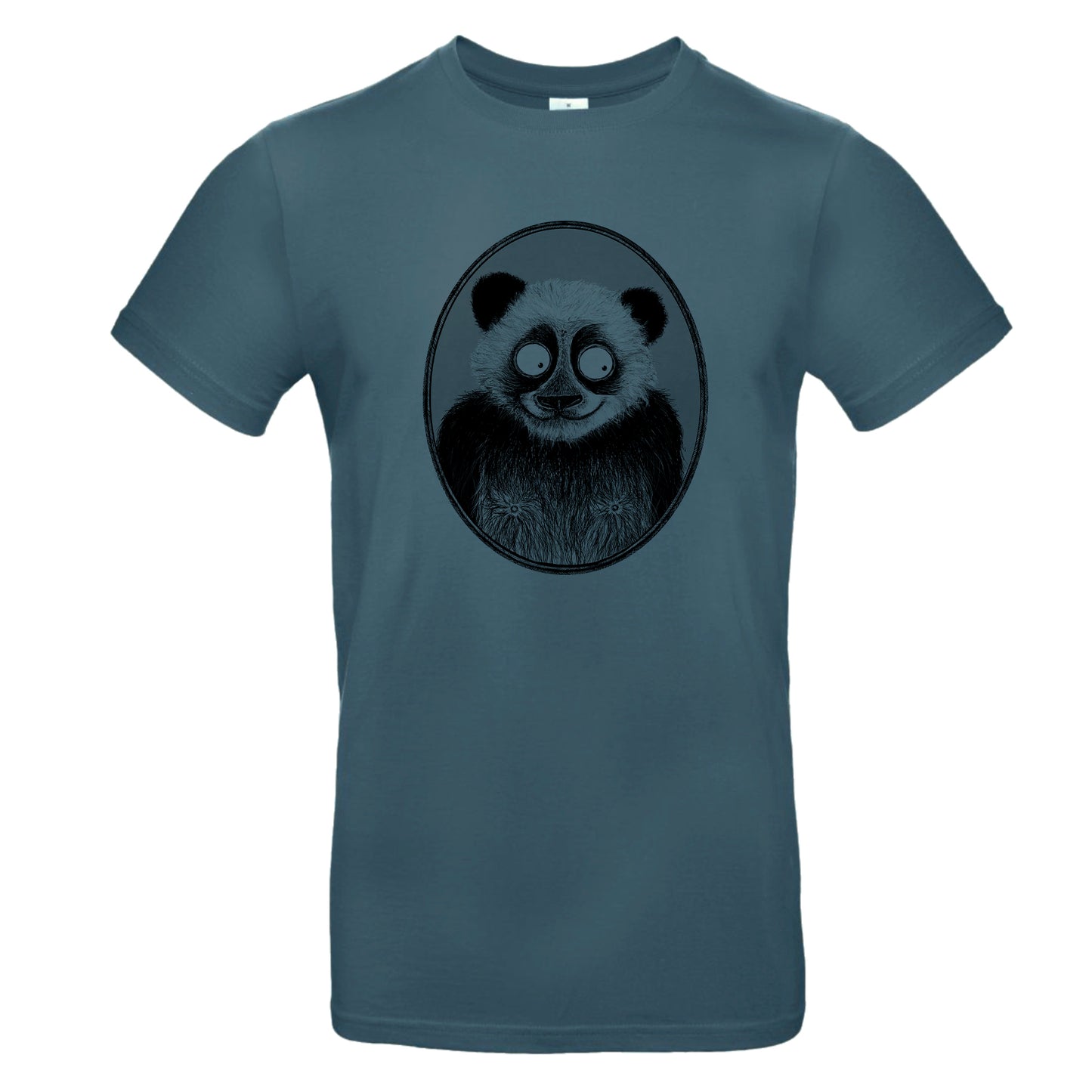 FairWear Herren T-Shirt 'Panda gezeichnet' Baumwolle