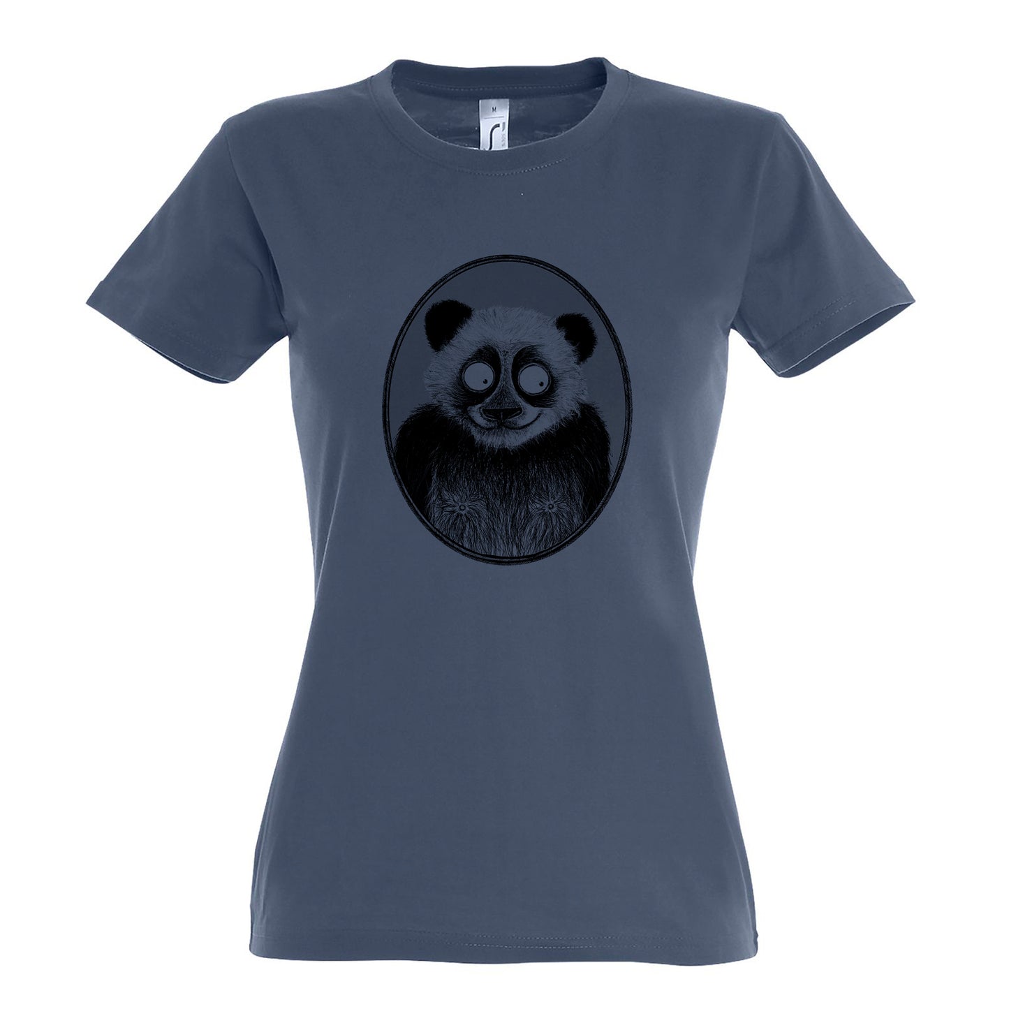 FairWear Damen T-Shirt 'Panda gezeichnet' Baumwolle