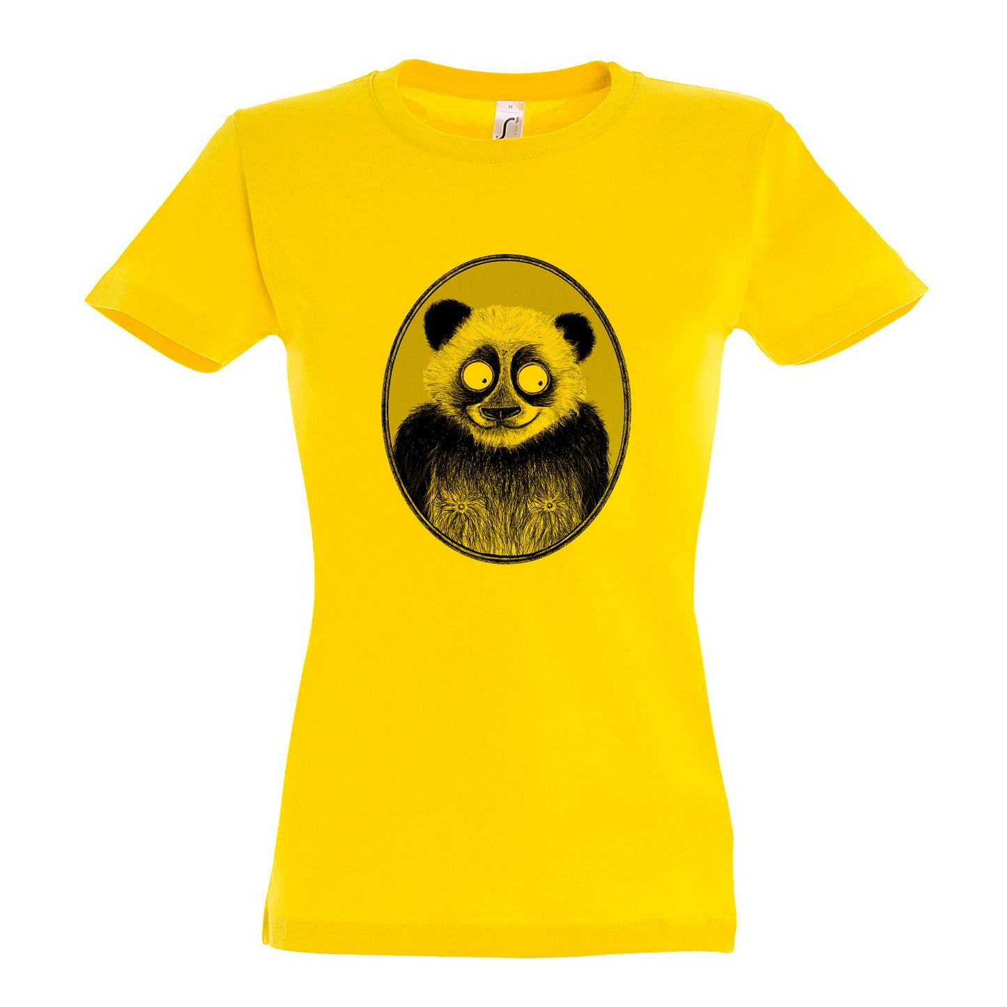 FairWear Damen T-Shirt 'Panda gezeichnet' Baumwolle