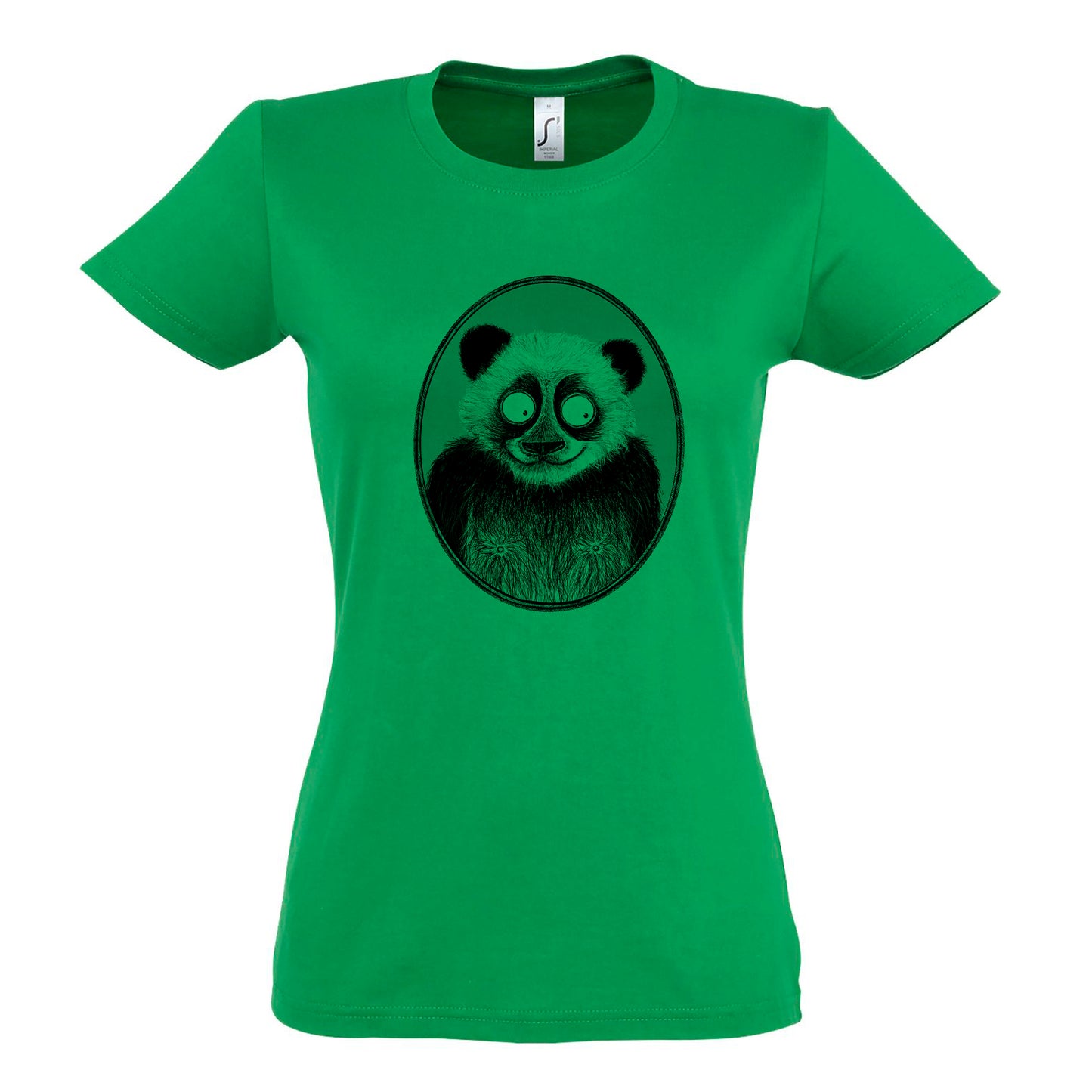 FairWear Damen T-Shirt 'Panda gezeichnet' Baumwolle