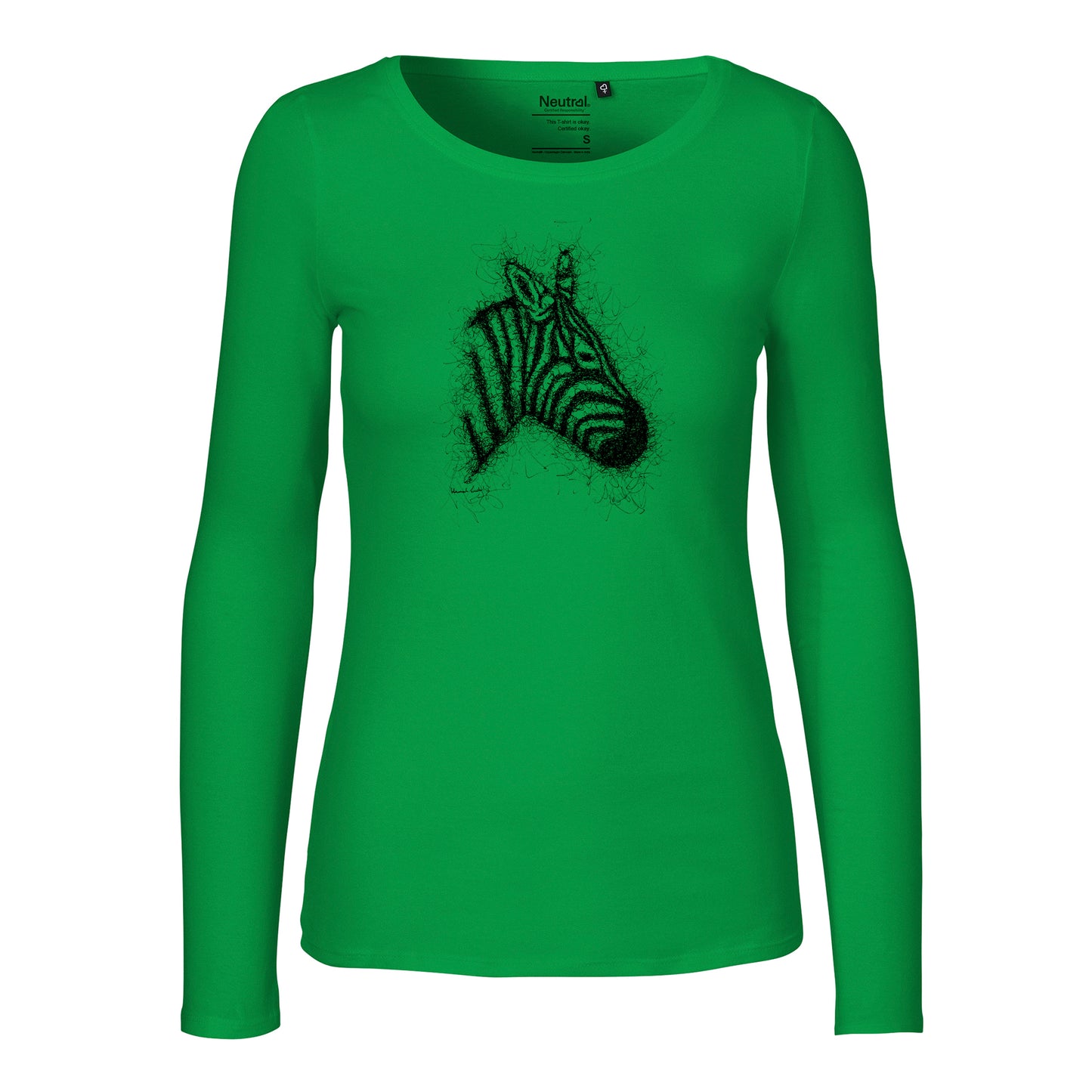 Damen FairTrade Longsleeve "Zebra" 100% BioBaumwolle und aus nachhaltiger Produktion