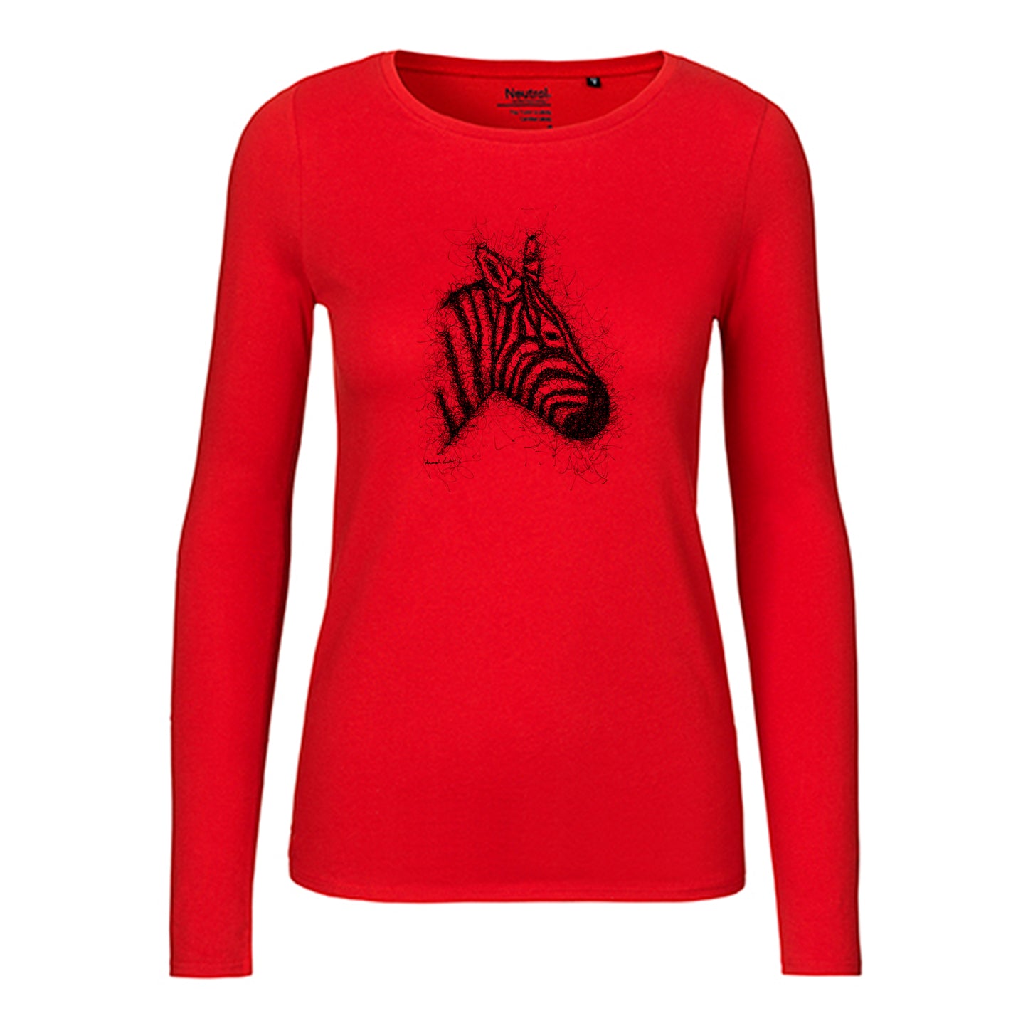 Damen FairTrade Longsleeve "Zebra" 100% BioBaumwolle und aus nachhaltiger Produktion