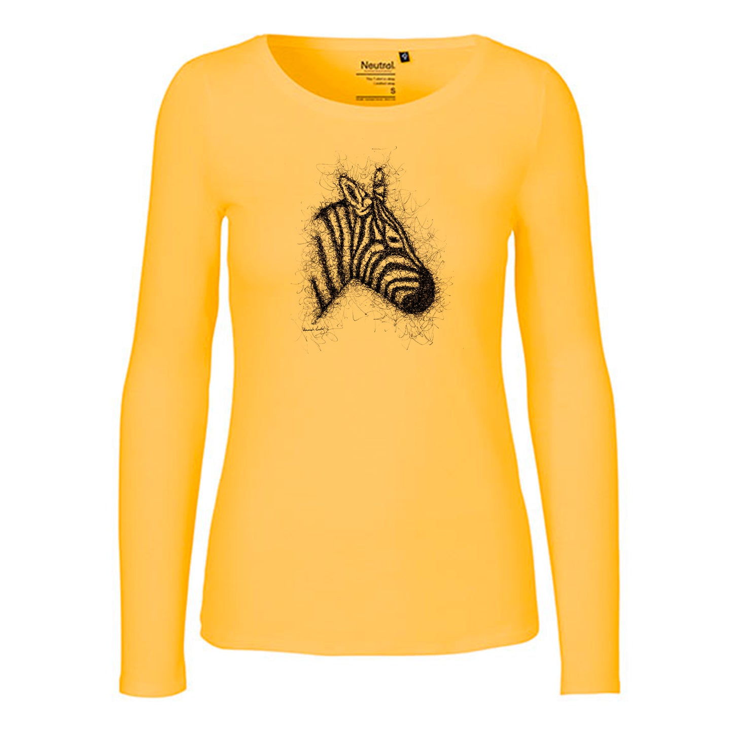 Damen FairTrade Longsleeve "Zebra" 100% BioBaumwolle und aus nachhaltiger Produktion