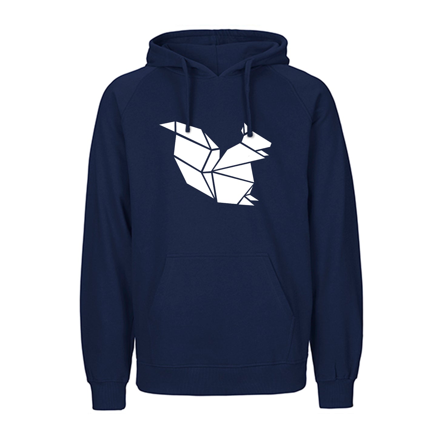 FairTrade hoodie/hoodie 'squirrel origami' 100% organic cotton