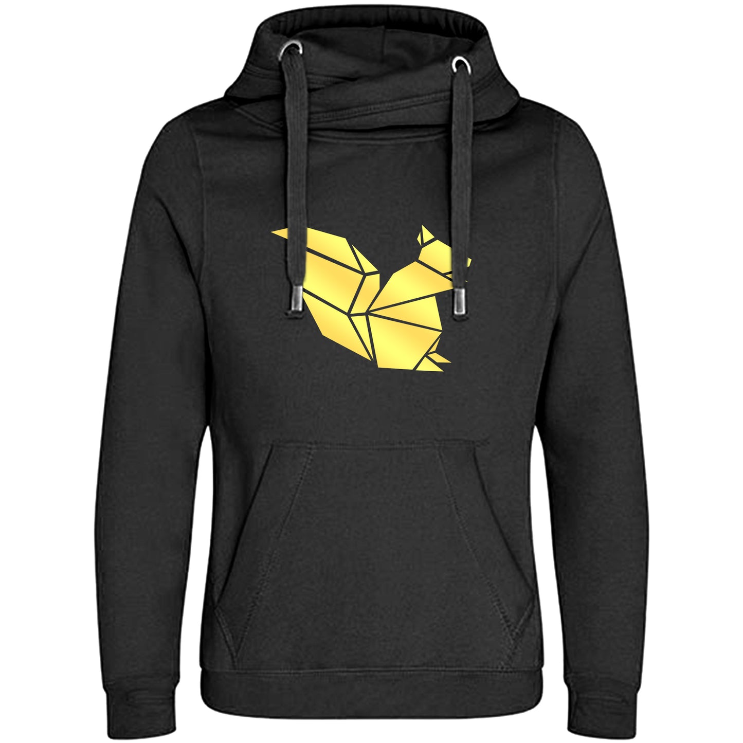 Cross Neck Hoodie/ Pulli / Motiv: Eichhörnchen