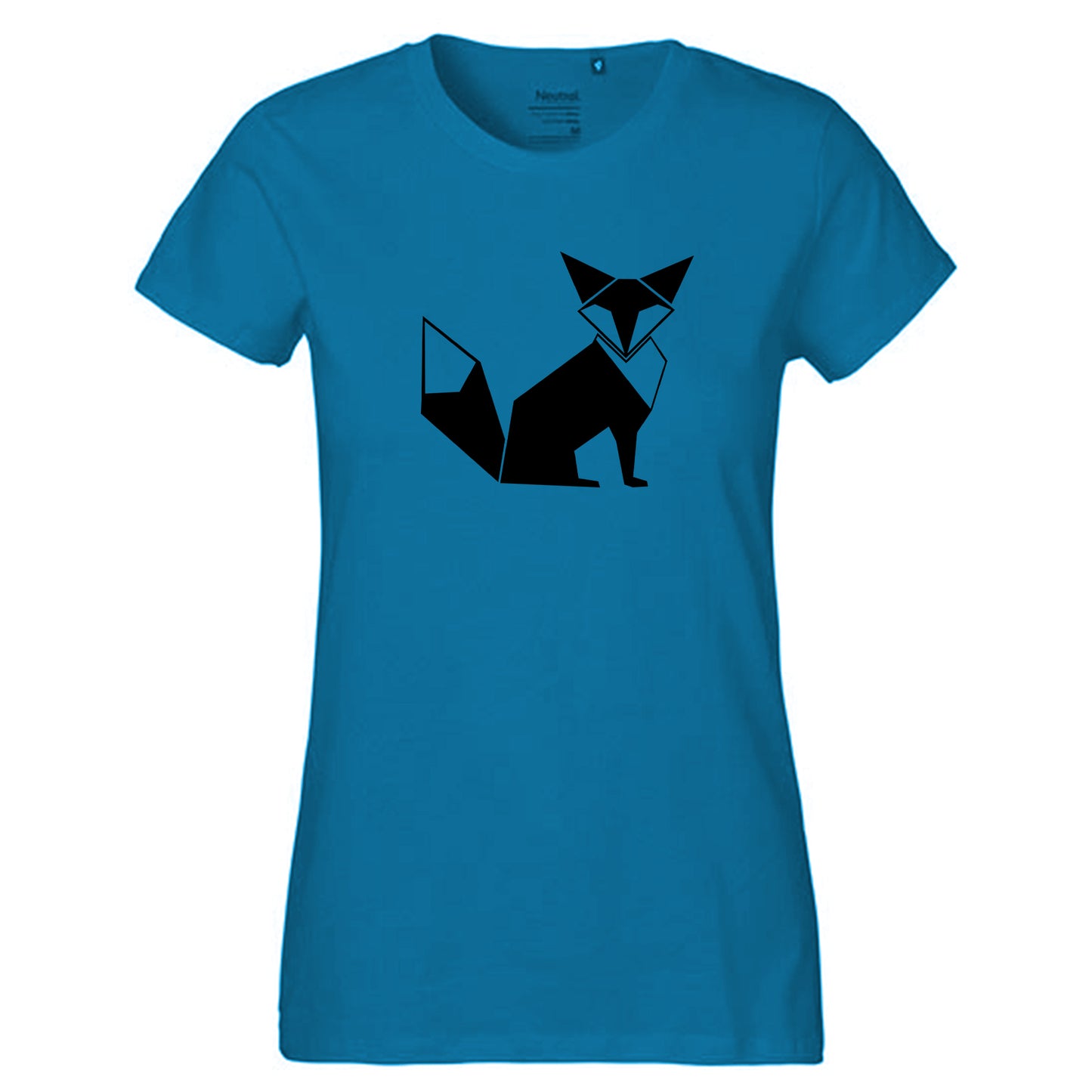 Fair-Trade Damen T-Shirt "Fuchs origami"100% Bio-Baumwolle