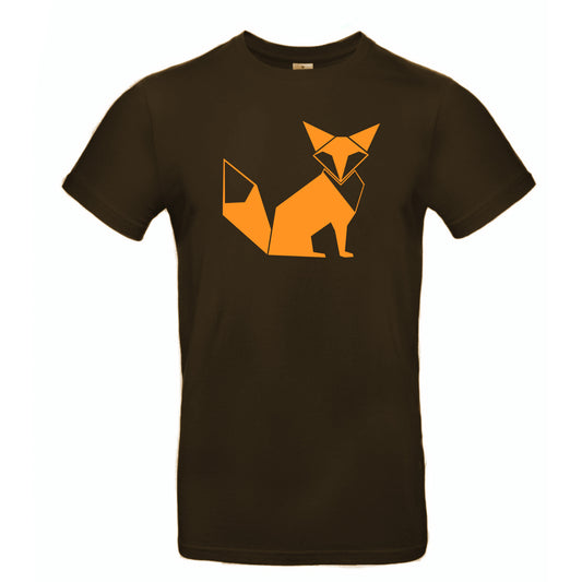 FairWear Herren T-Shirt 'Fuchs origami' Baumwolle