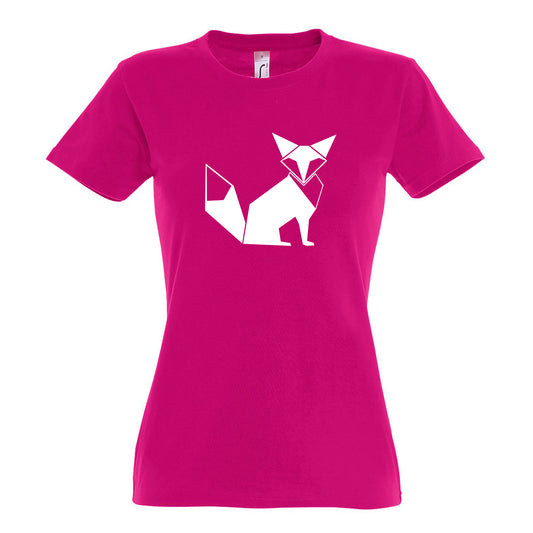 FairWear Damen T-Shirt 'Fuchs origami' Baumwolle