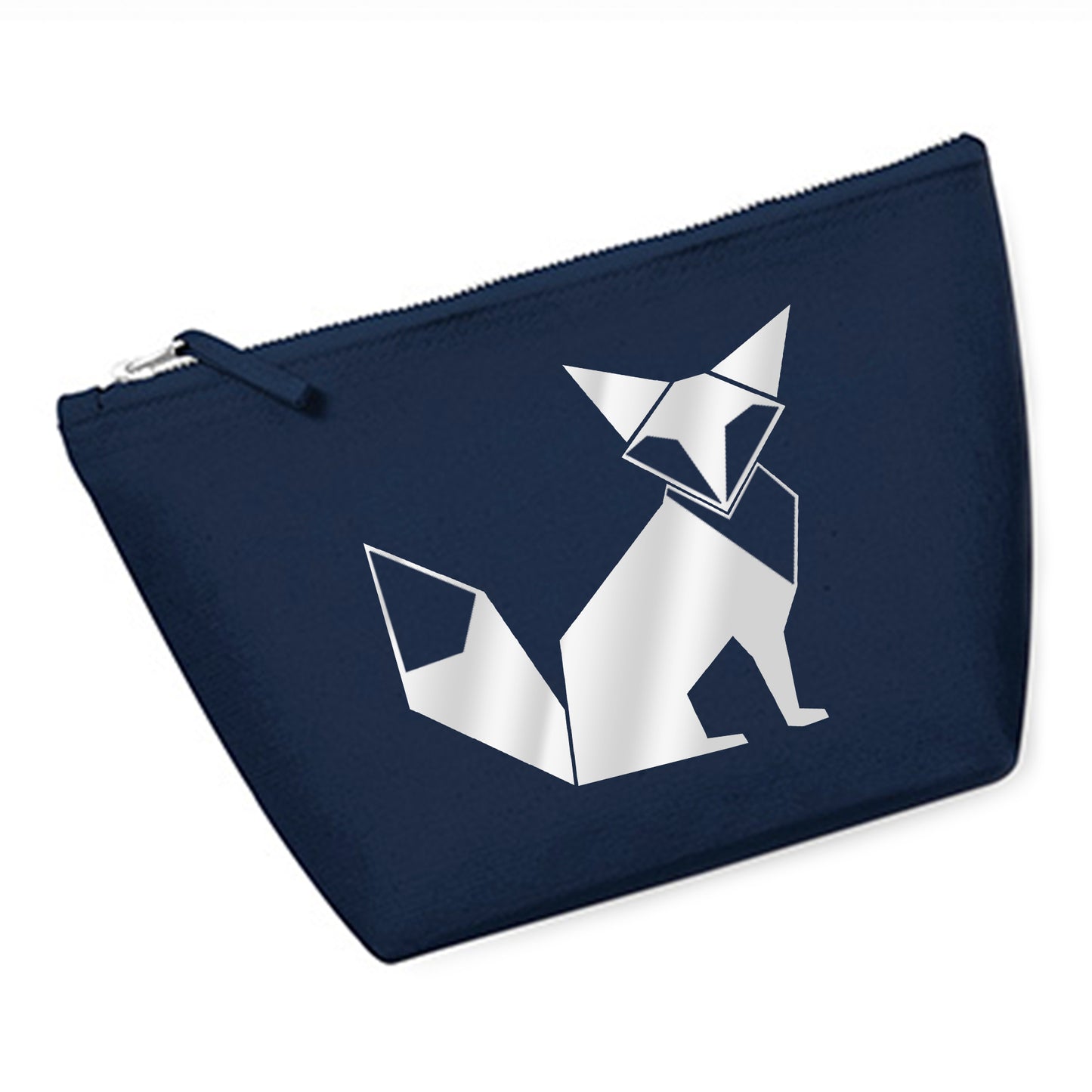 Kosmetiktasche (M) 'Fuchs origami' Baumwoll Canvas