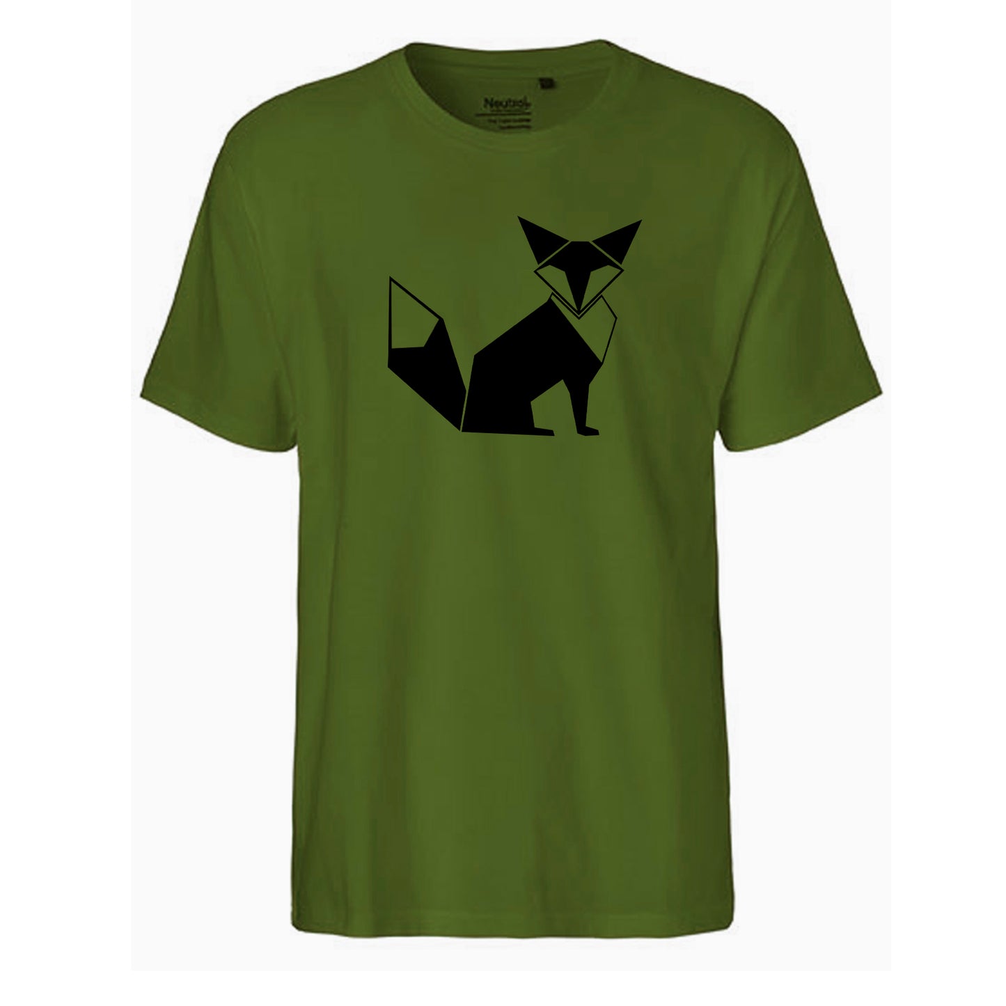 FairTrade men's t-shirt 'Fuchs Origami' organic cotton