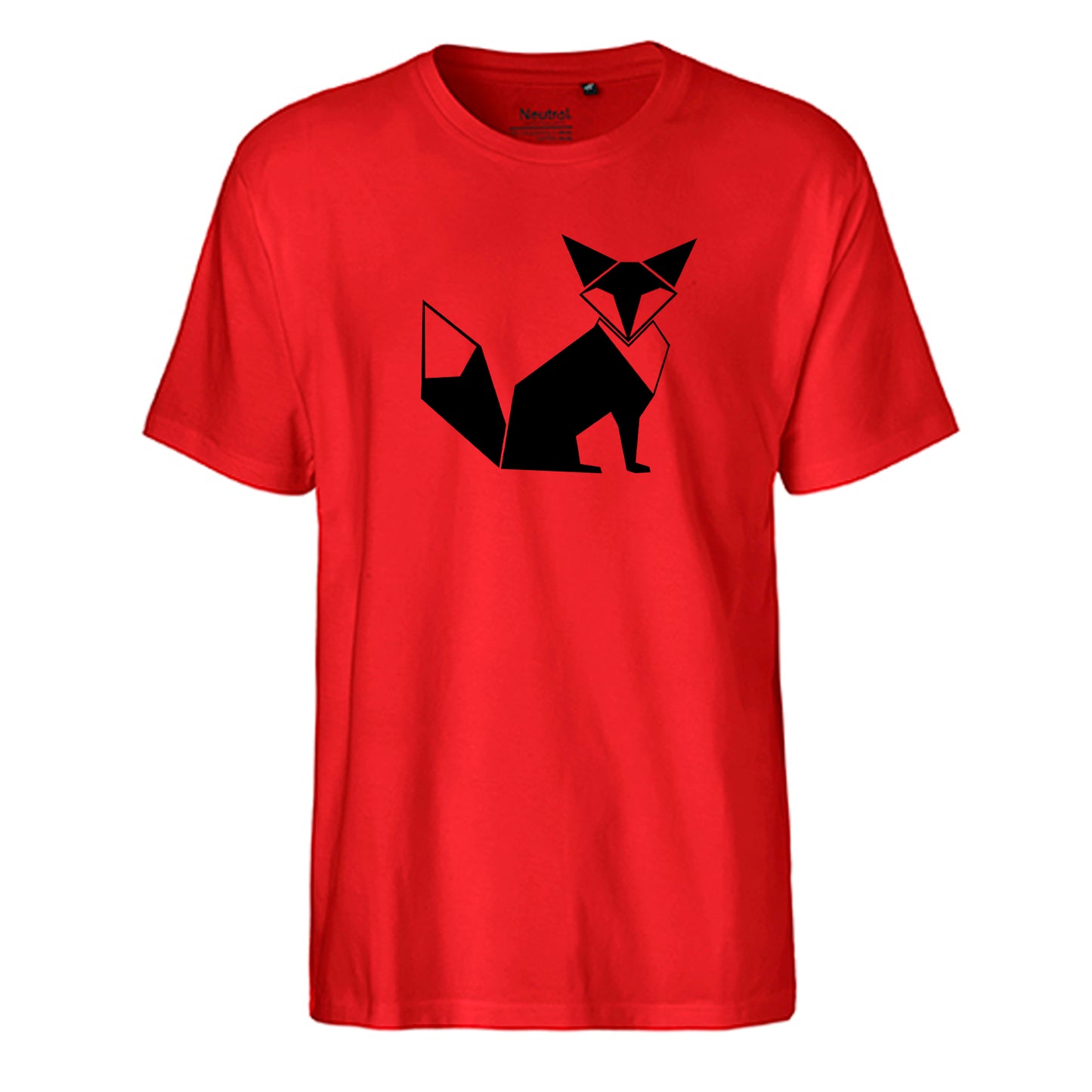 FairTrade men's t-shirt 'Fuchs Origami' organic cotton