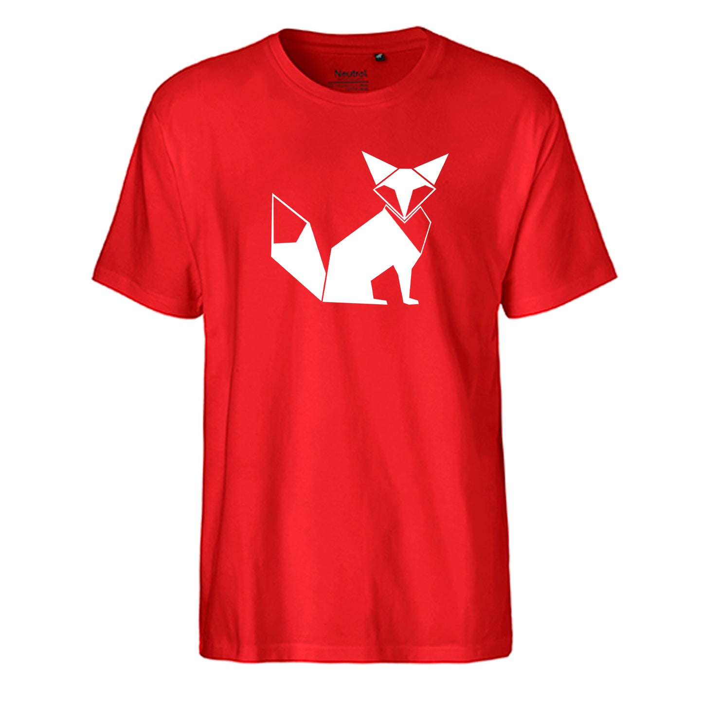 FairTrade men's t-shirt 'Fuchs Origami' organic cotton