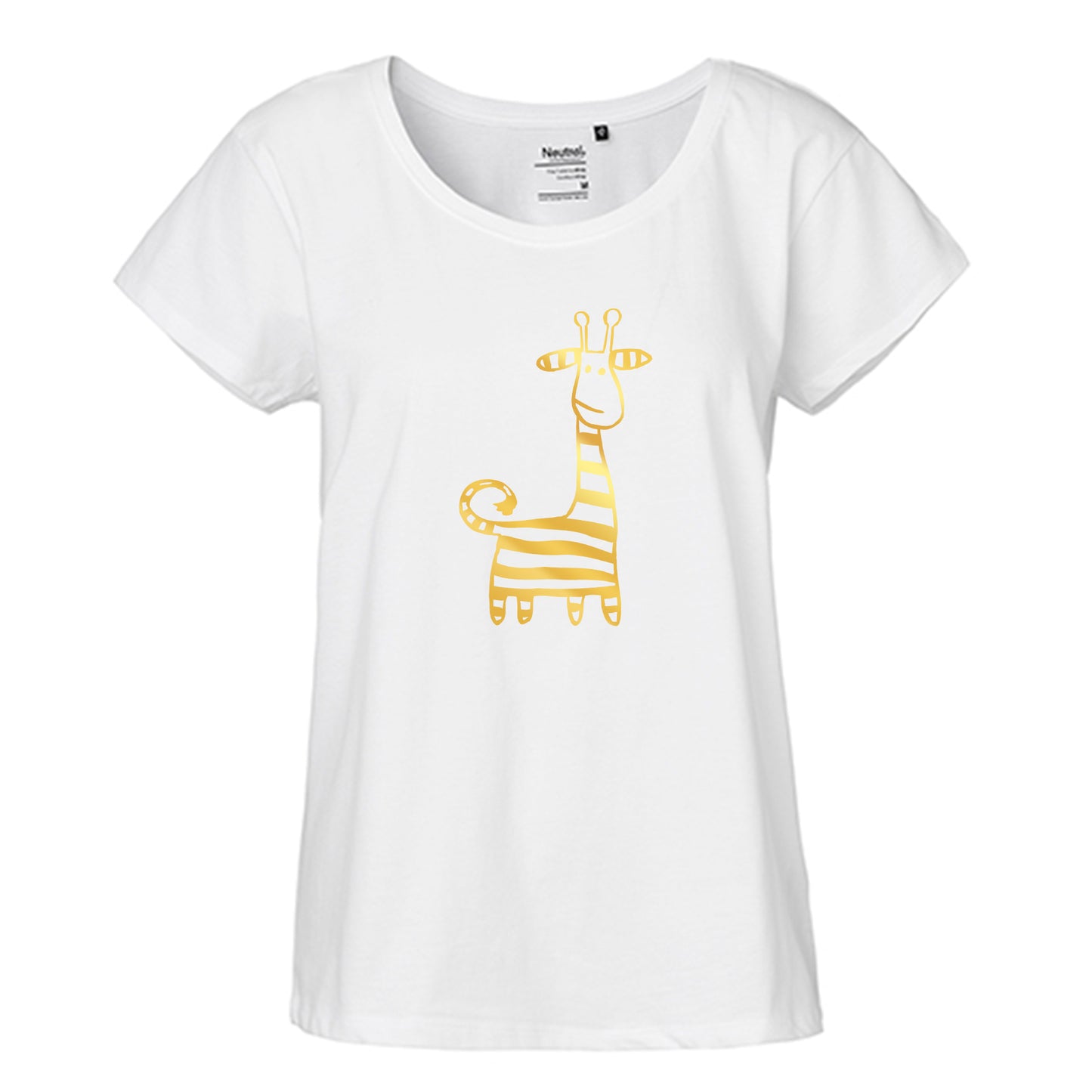 FairTrade Loose Fit Ladies T-Shirt 'Nö- Comicfigur' organic cotton