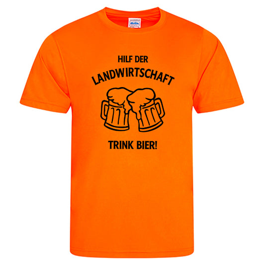 Cool Smooth T Neon / Motiv: HILFT DER LANDWIRTSCHAFT  TRINK BIER