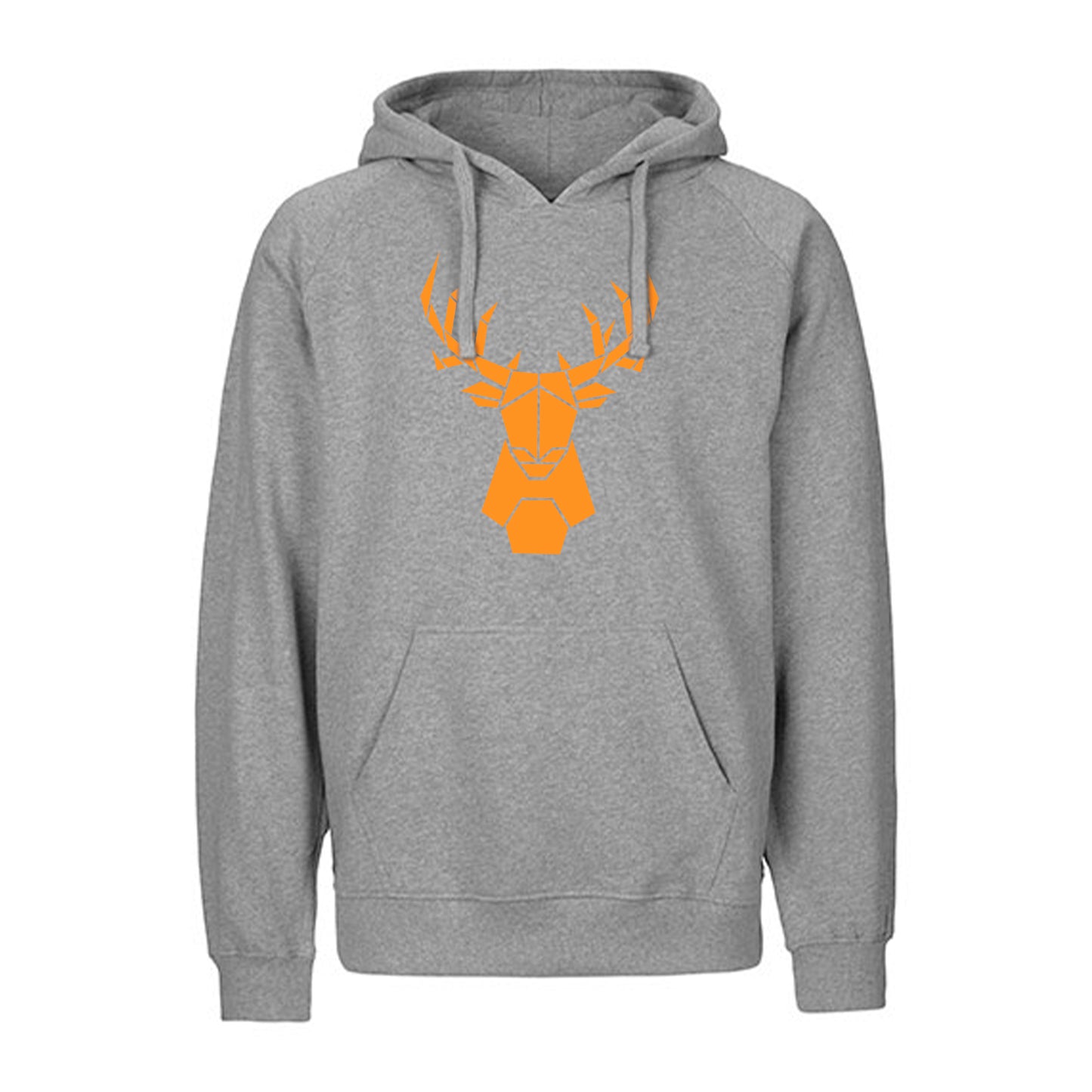 FairTrade hoodie/hoodie 'Hirsch origami' 100% organic cotton
