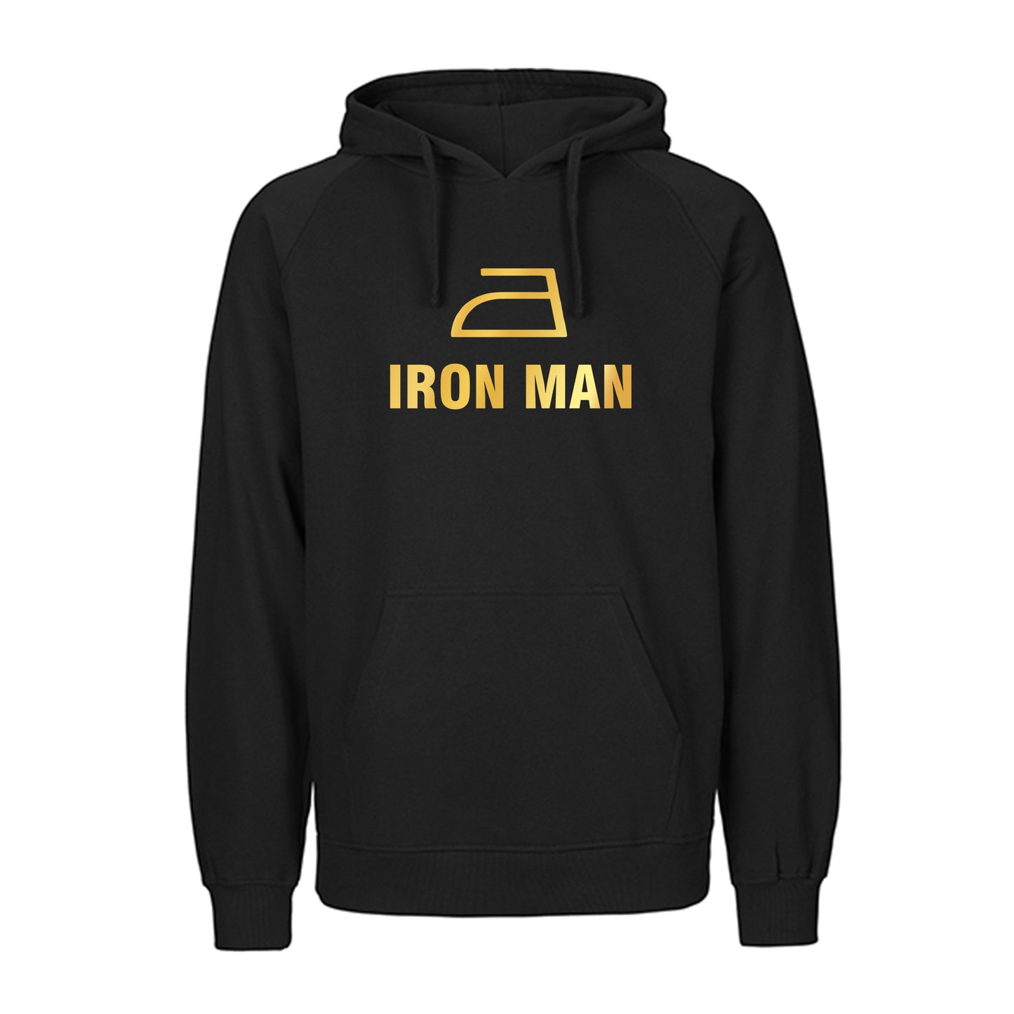 FairTrade Kapuzenpulli/Hoodie 'IRON MAN' 100% Bio-Baumwolle