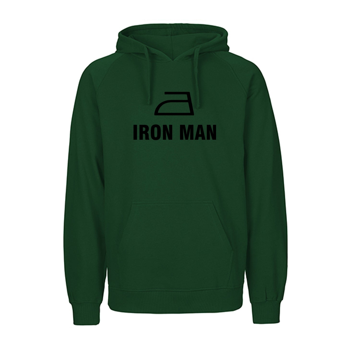 FairTrade Kapuzenpulli/Hoodie 'IRON MAN' 100% Bio-Baumwolle