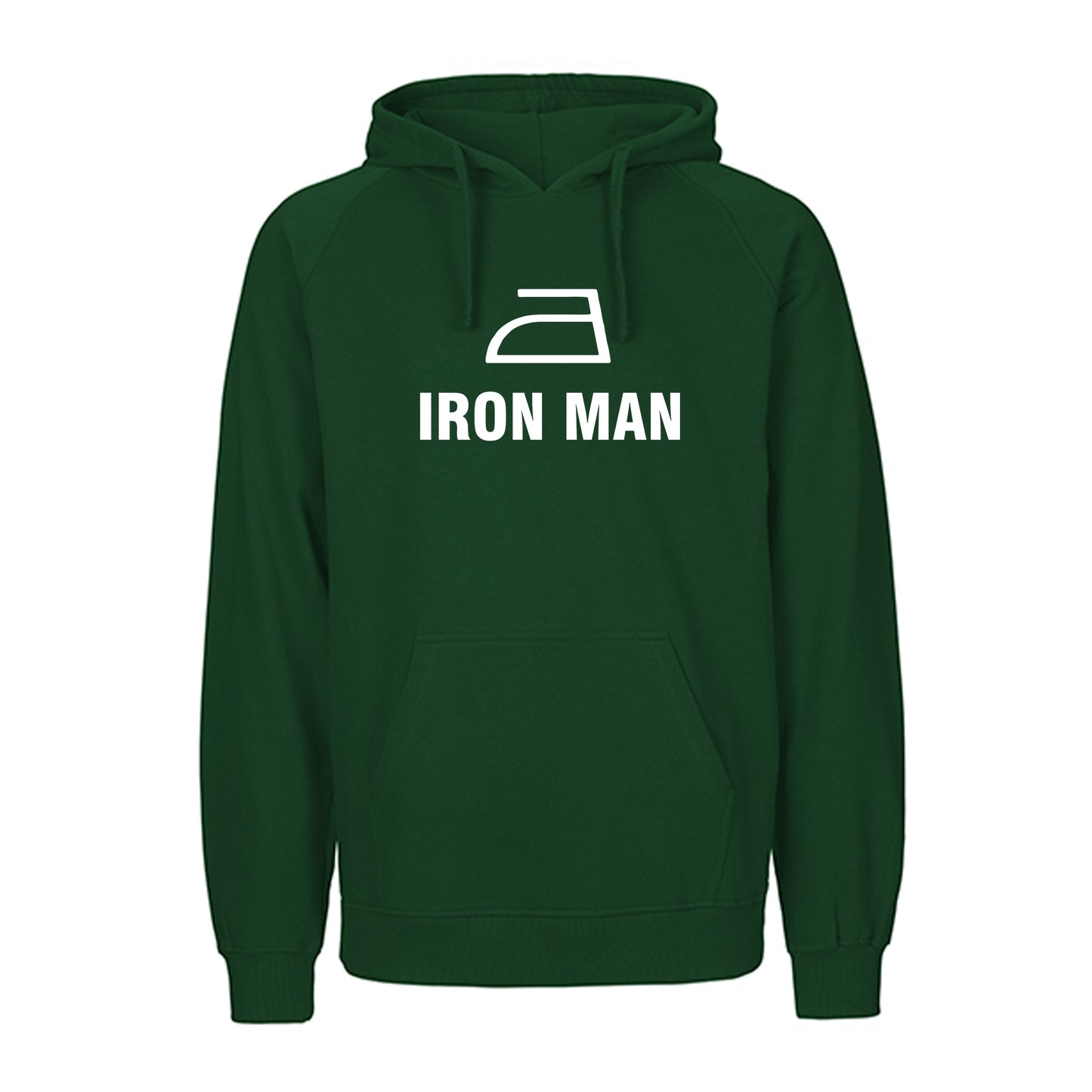 FairTrade Kapuzenpulli/Hoodie 'IRON MAN' 100% Bio-Baumwolle