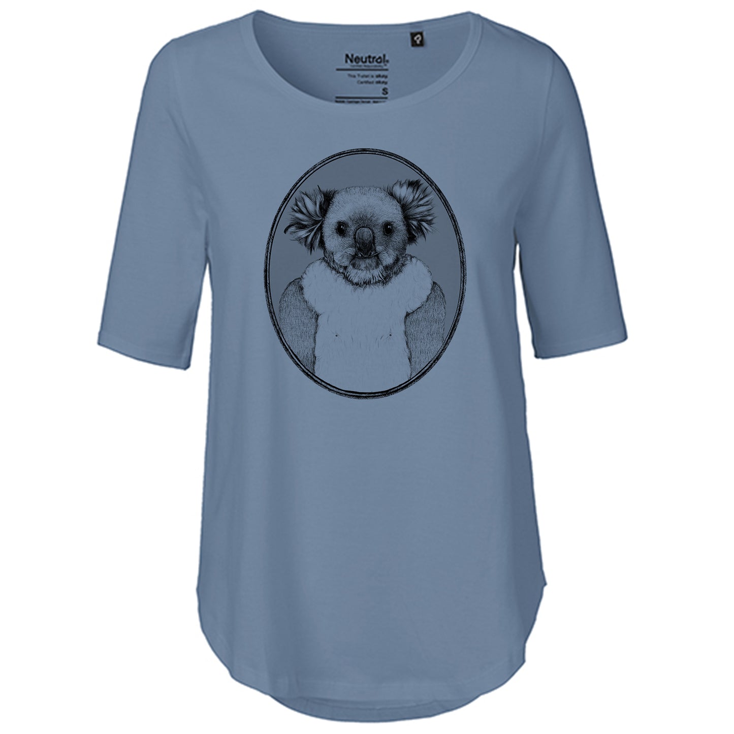 T-Shirt Damen FairTrade Oversized Half Sleeve "Koala"