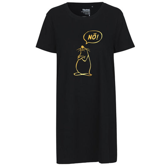 Ladies´ Long Length T-Shirt | 'Nö- Comicfigur' | Bio-BW