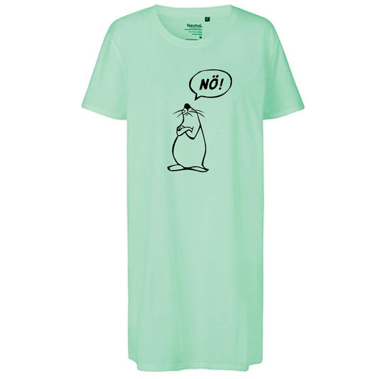 Ladies´ Long Length T-Shirt | 'Nö- Comicfigur' | Bio-BW