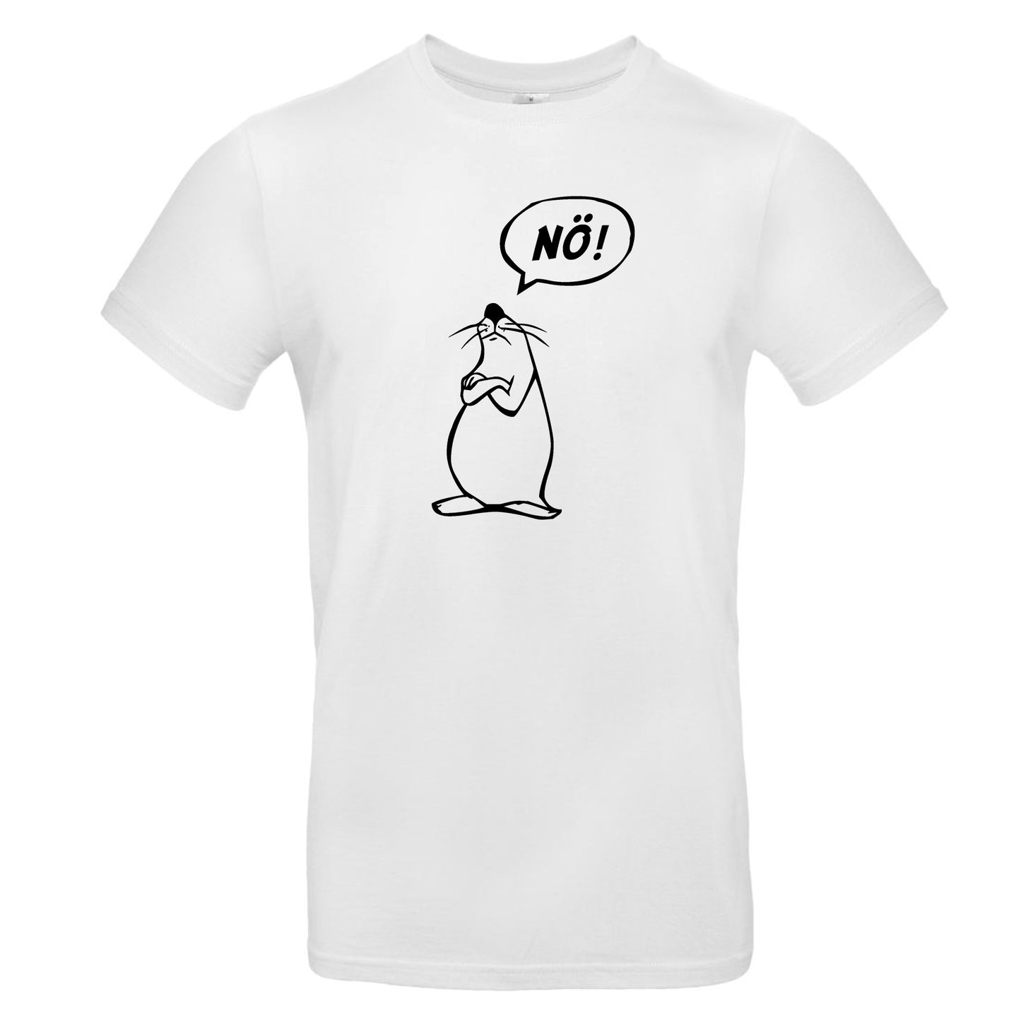 FairWear Herren T-Shirt 'Nö - Comicfigur' Baumwolle