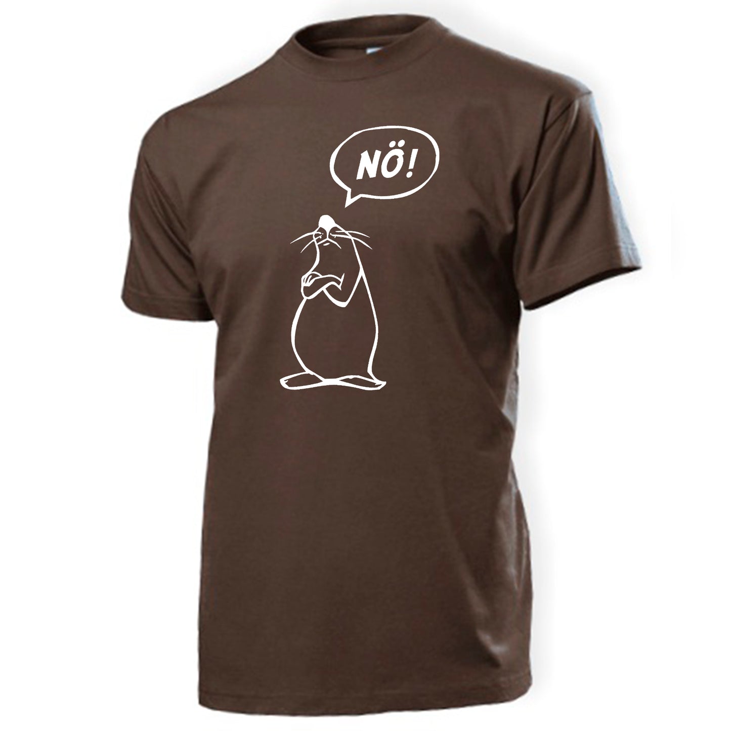 FairWear men's t-shirt 'Nö - comic figure' cotton