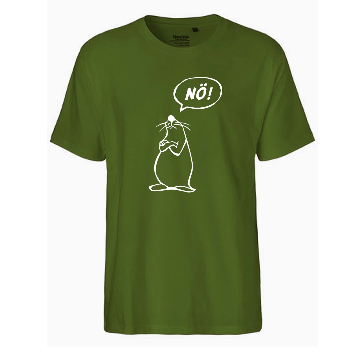 FairTrade Men's T-Shirt 'Nö - Comicfigur' organic cotton