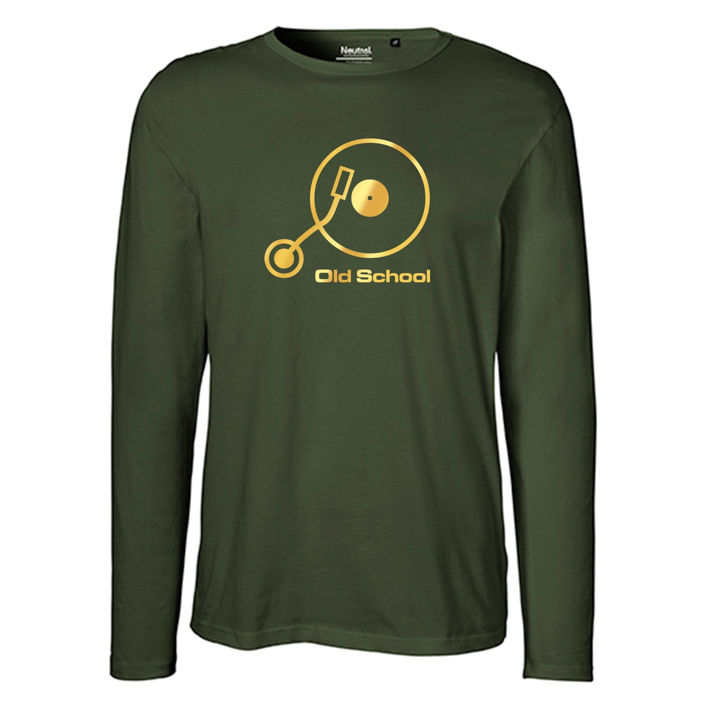 Kopie von Herren FairTrade Longsleeve Shirt | Motiv "Old School" | 100%  Bio-Baumwolle und aus nachhaltiger Produktion | Größen S-3XL