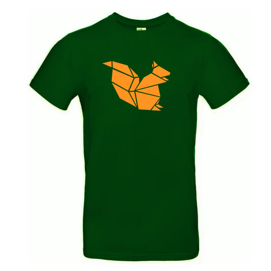 FairWear Herren T-Shirt 'Eichhörnchen origami' Baumwolle