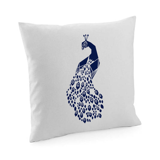 Kissenbezug / cushion cover / Motiv: Pfau origami