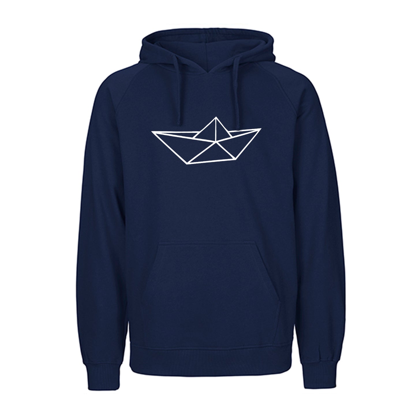 FairTrade hoodie/hoodie 'Schiff origami' 100% organic cotton