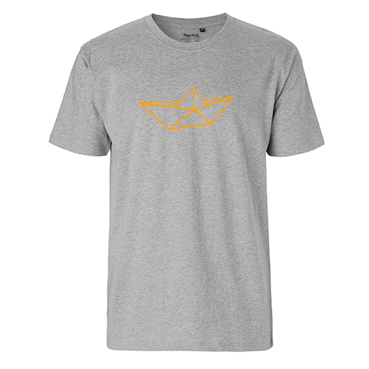 FairTrade men's t-shirt 'Schiff - origami' organic cotton