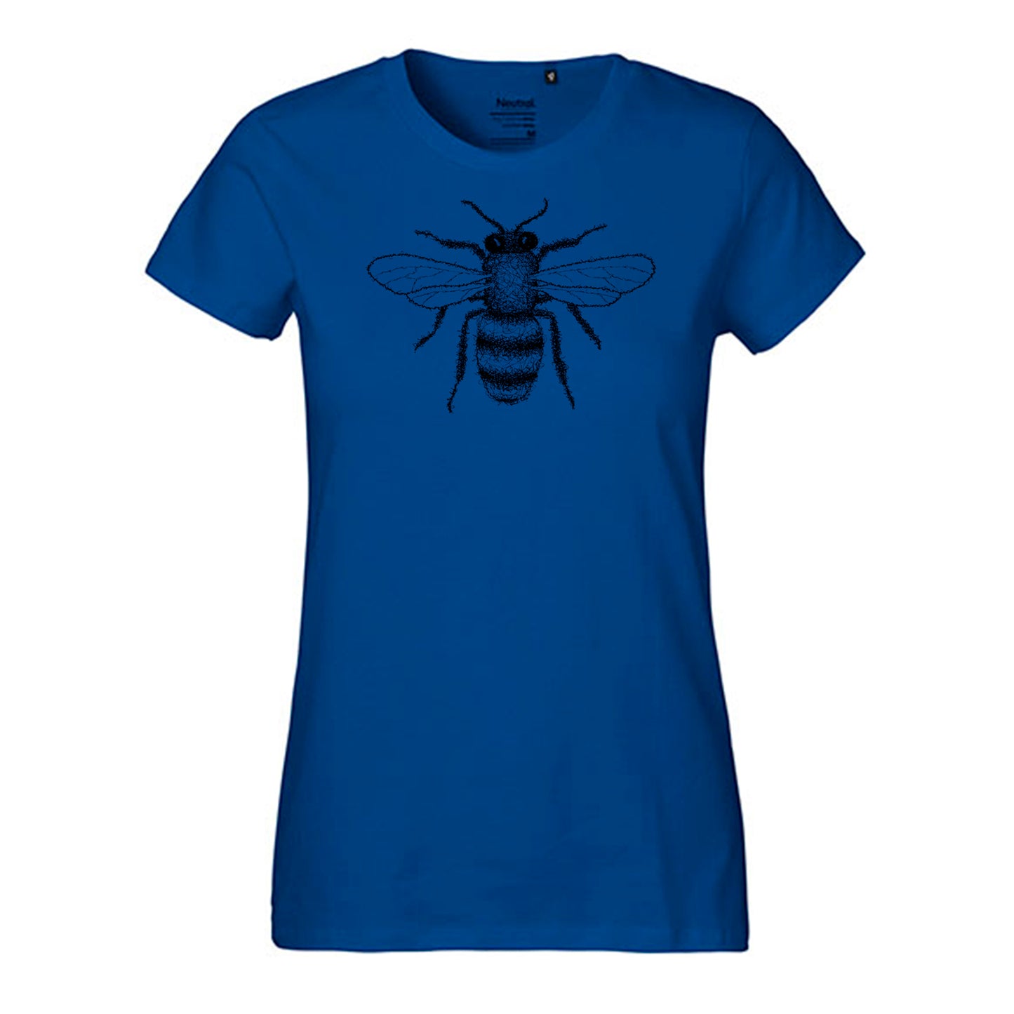 Fair-trade women's t-shirt 'bee drawn' 100% organic cotton