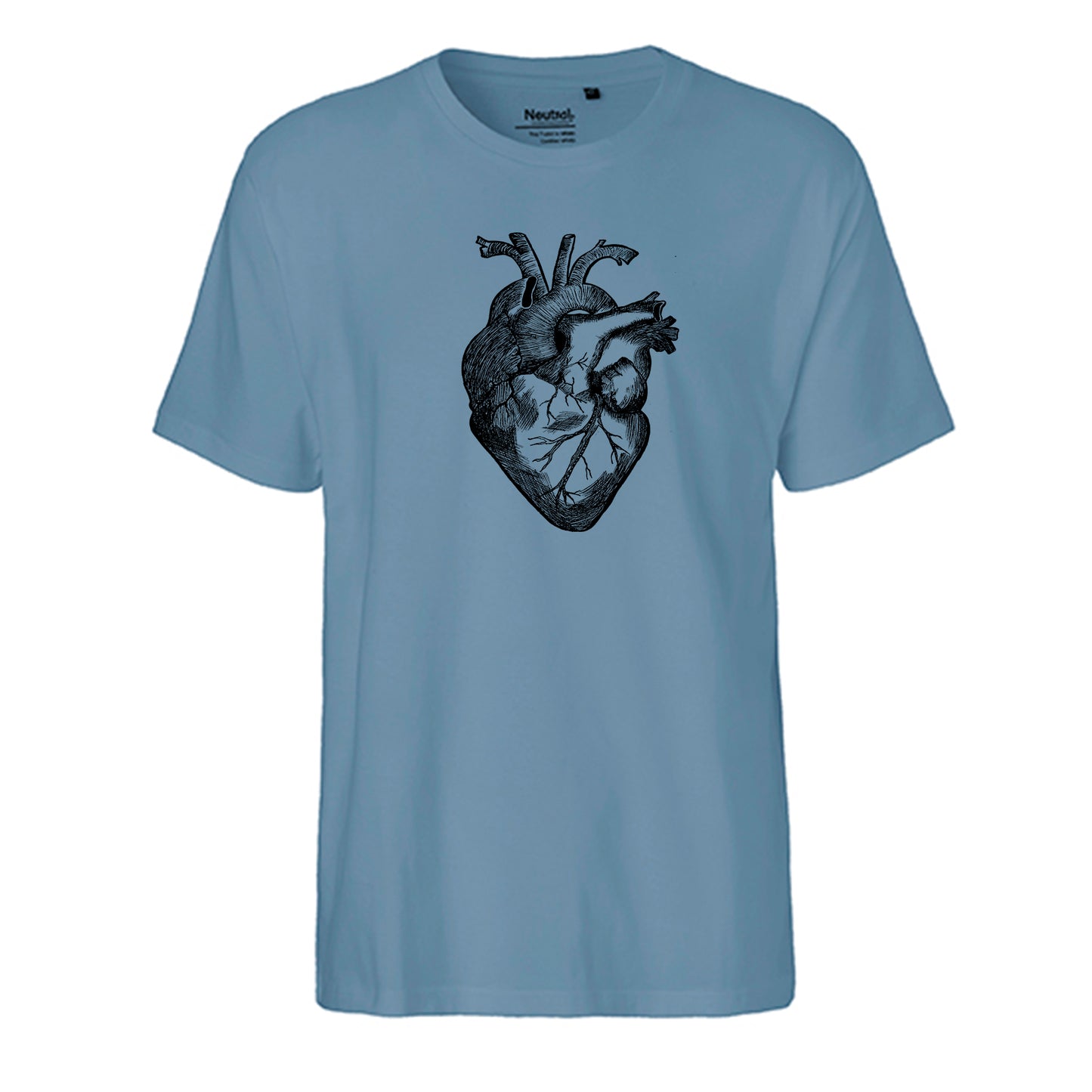 FairTrade Herren T-Shirt 'Herz anatomisch' Bio-Baumwolle