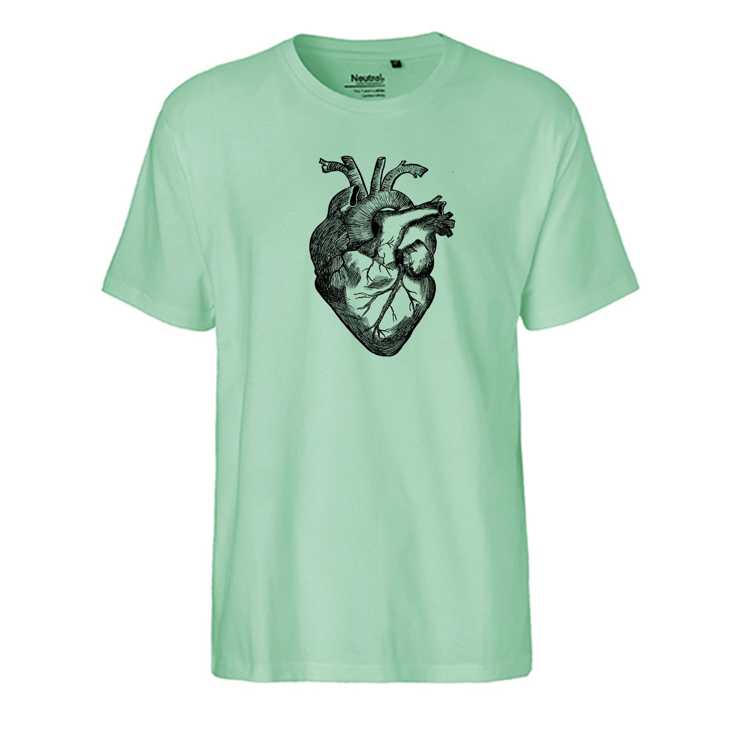 FairTrade Herren T-Shirt 'Herz anatomisch' Bio-Baumwolle