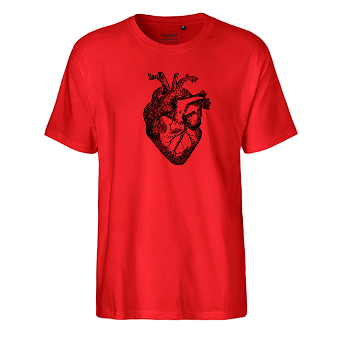 FairTrade Herren T-Shirt 'Herz anatomisch' Bio-Baumwolle