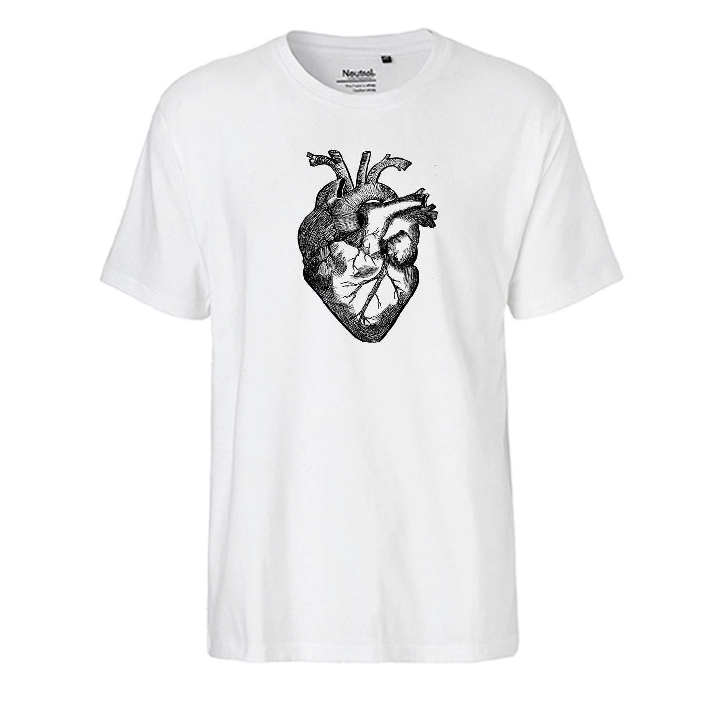 FairTrade Herren T-Shirt 'Herz anatomisch' Bio-Baumwolle