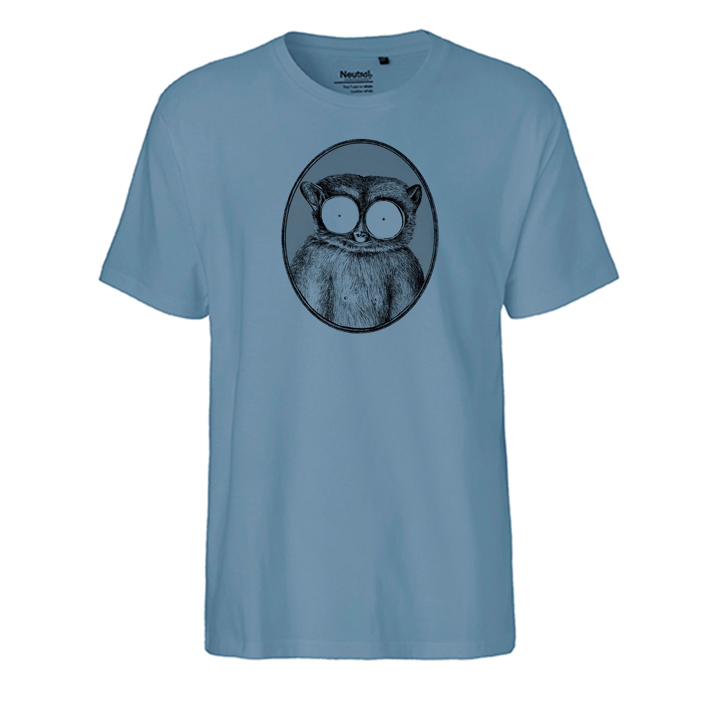 FairTrade men's t-shirt 'Maki - drawn' organic cotton