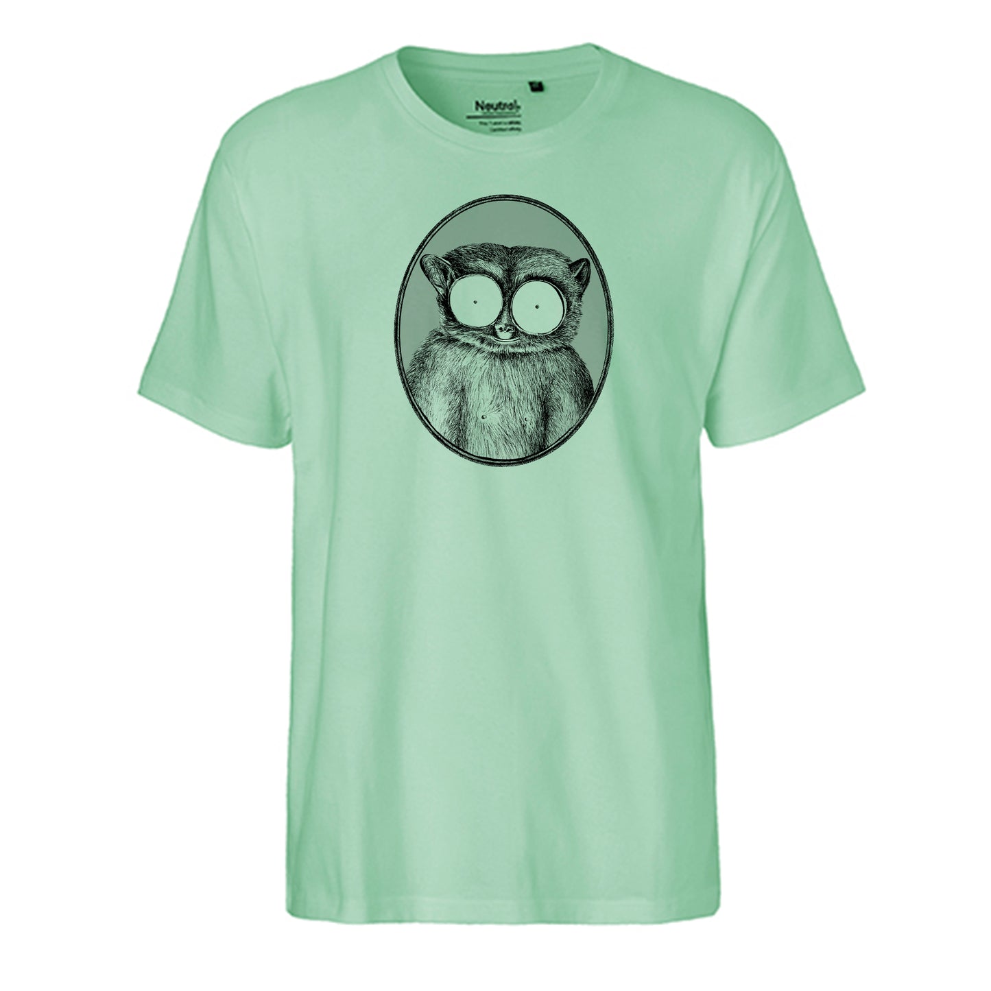 FairTrade men's t-shirt 'Maki - drawn' organic cotton