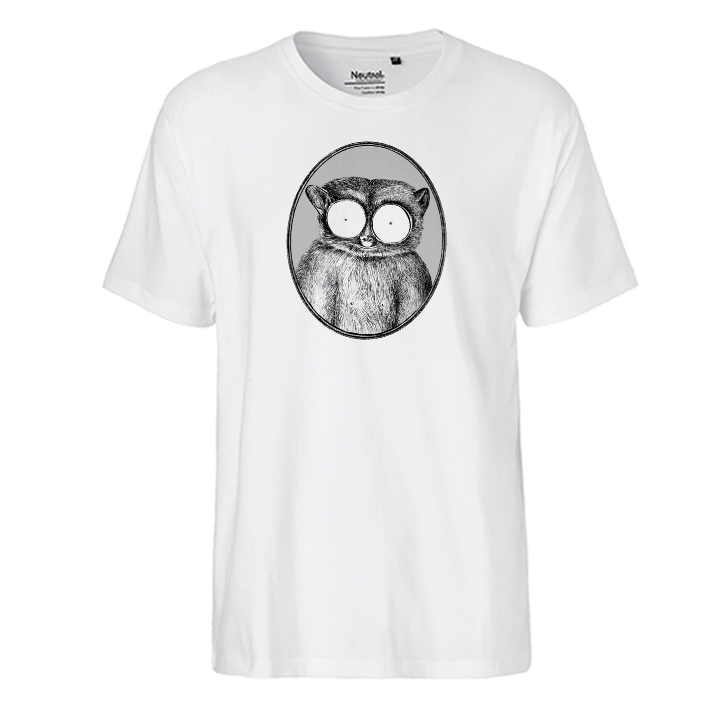 FairTrade men's t-shirt 'Maki - drawn' organic cotton